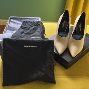 Saint Laurent Teddy patent leather pumps